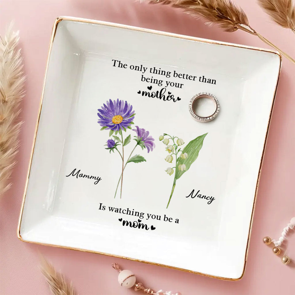 Custom Bestie Trinket Dish, Birthday Christmas Gift For Best Friend • You Are The Best Thing - Personalized Jewelry Dish
