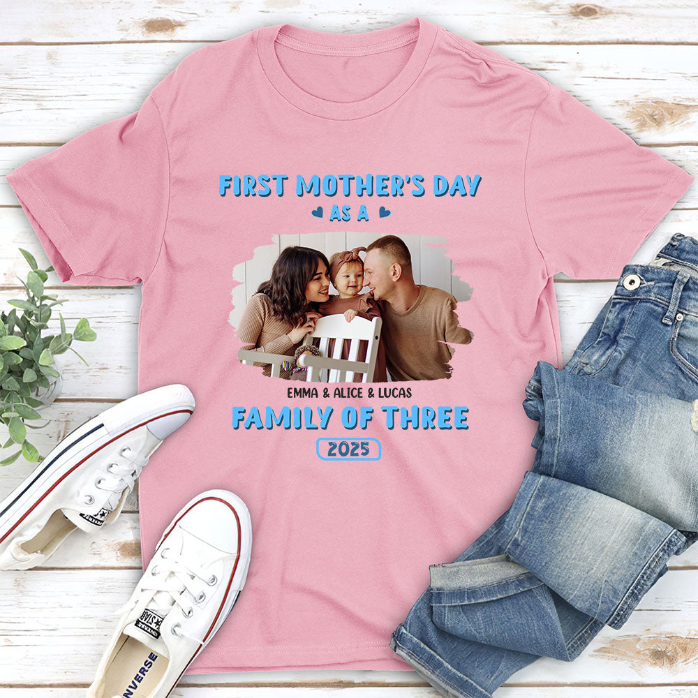 Custom Photo Christmas Anniversary Keepsake Gifts For Wife • First Mother Day Photo - Personalized Shirt