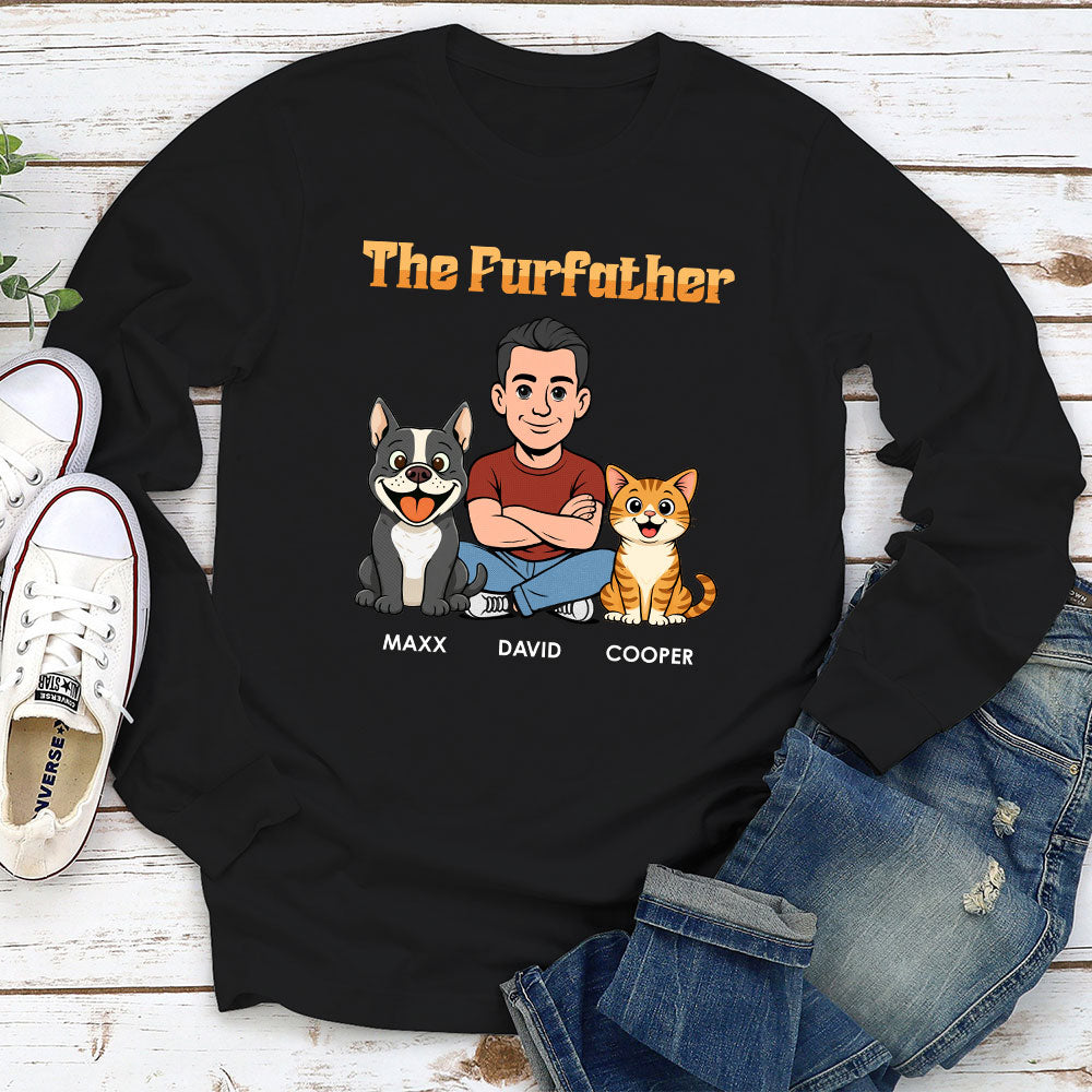 Custom Christmas & Birthday Keepsake Gift • The Furfather Retro - Personalized Shirt