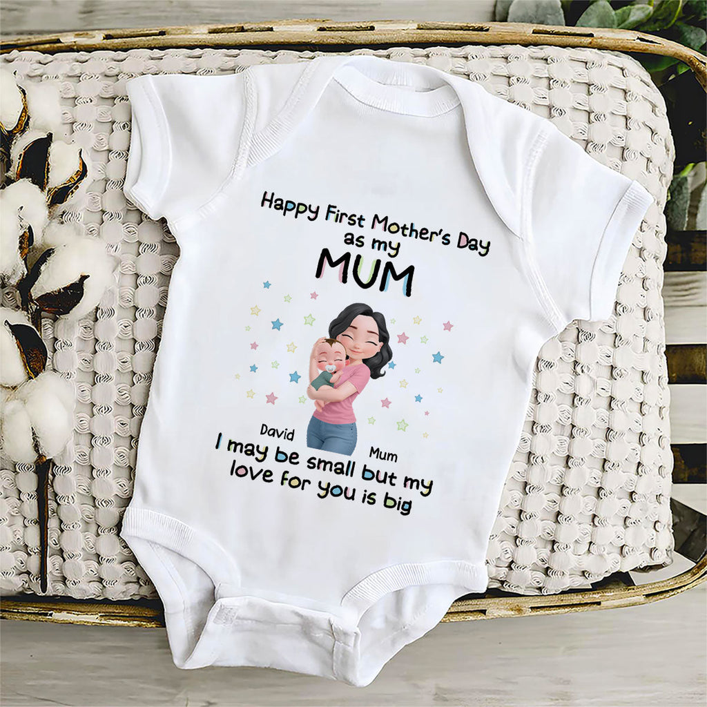 First Mother Day With Baby - Personalized Baby Onesie