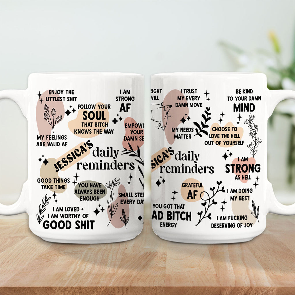 Custom Coworker, Christmas & Birthday Team Appreciation Gift • Daily Affirmation - Personalized Coffee Mug