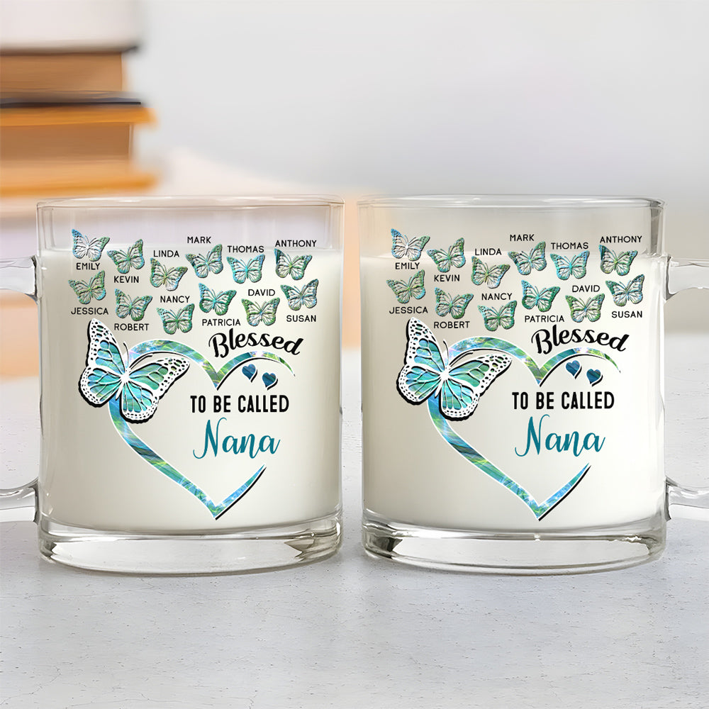 Custom Christmas & Birthday Keepsake Gift • Blessed Mimi Version 2 - Personalized Glass Mug