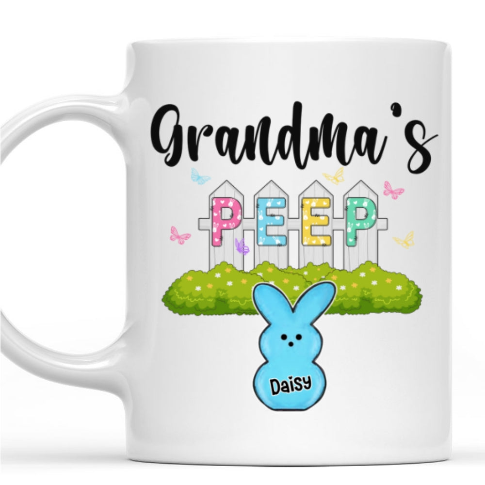 Custom Christmas & Birthday Gift For Grandma • Grandma Peeps Easter - Personalized Coffee Mug