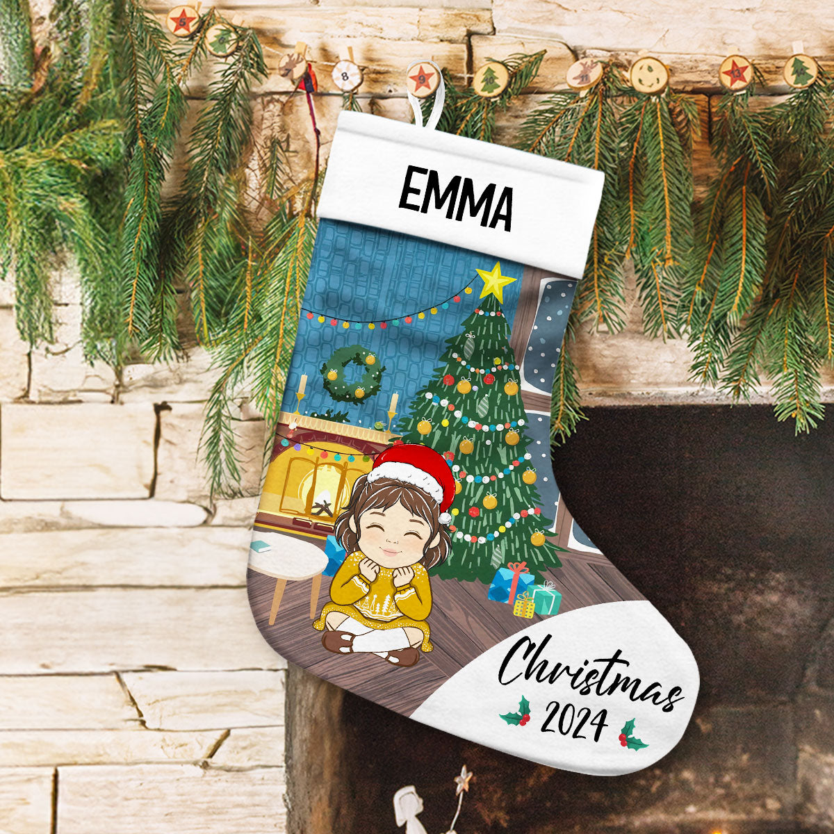 Custom Family Christmas Gifts, for Family Members, Holiday Decor • Family Christmas 2024 - Personalized Christmas Stocking