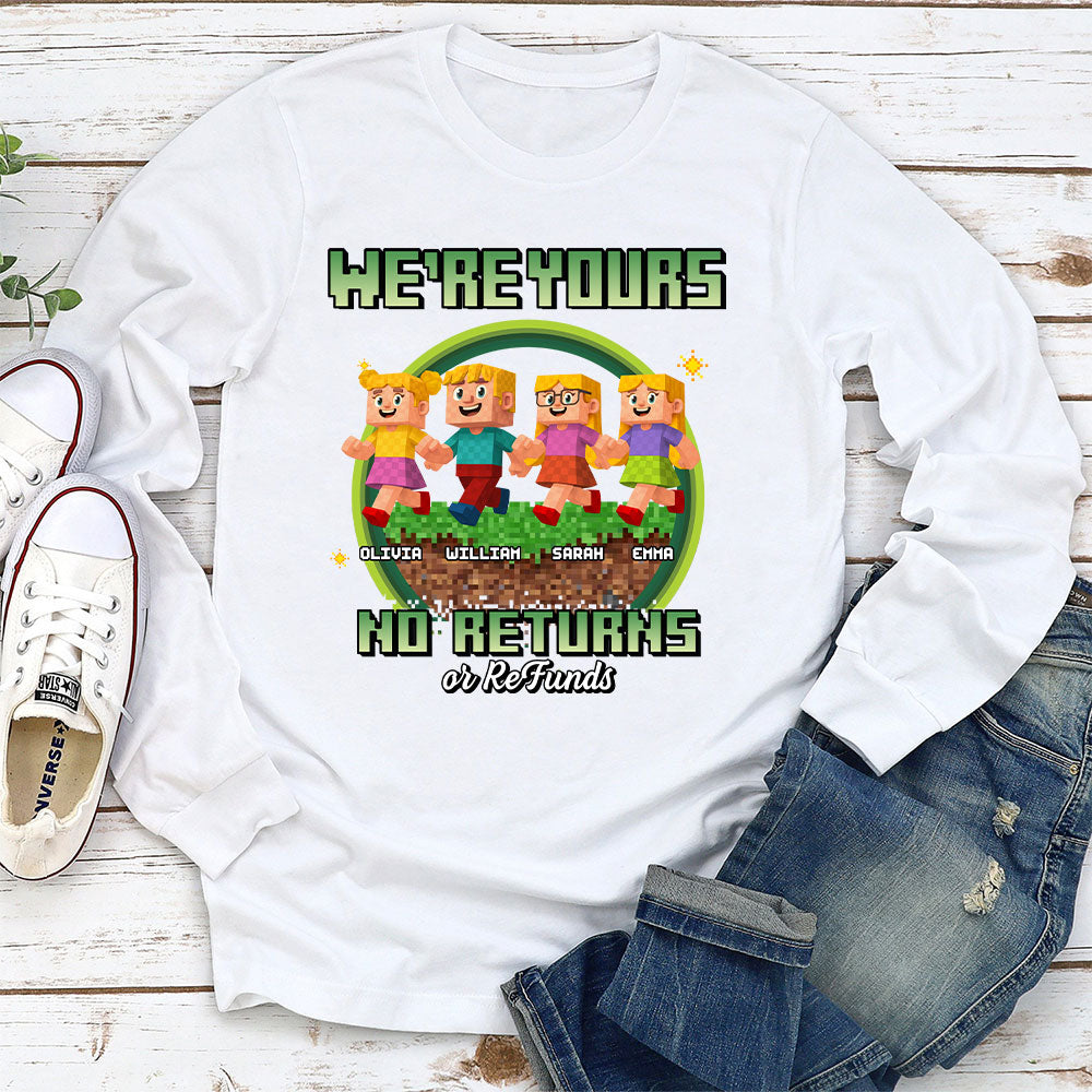 Custom Father's Day, Special Gift for Dad & Grandpa • Pixelated Love For Dad - Personalized Shirt