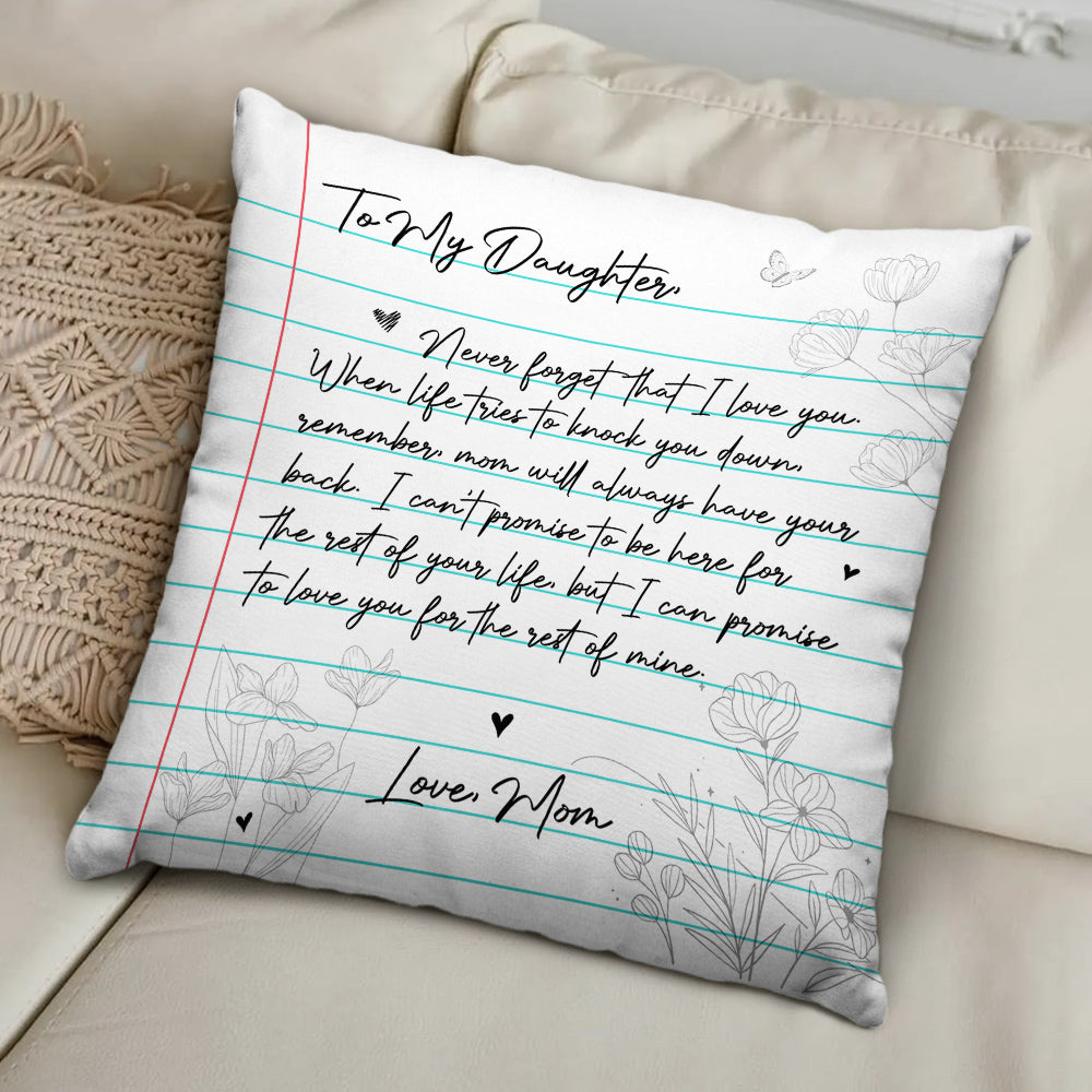 Mom Will Always Have Your Back - Personalized Throw Pillow