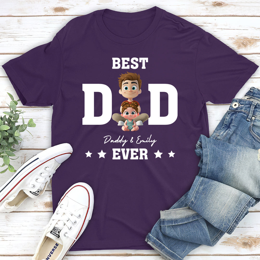 Custom Father's Day, Special Gift for Dad & Grandpa • Best Dad And Awesome Kid - Personalized Shirt