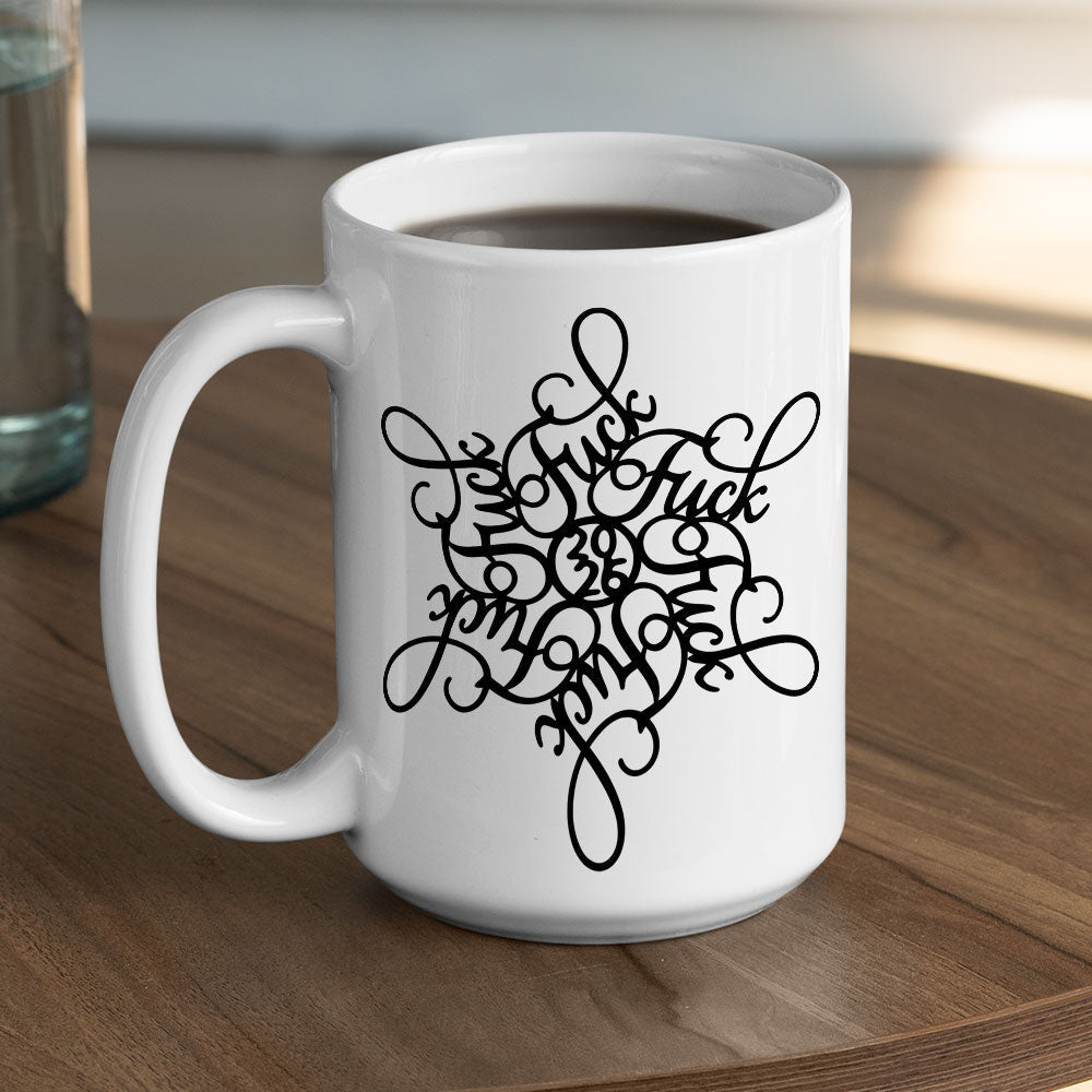 Custom Best Friend, Christmas & Birthday Friendship Keepsake Gift • Hidden Snowflake - Personalized Coffee Mug