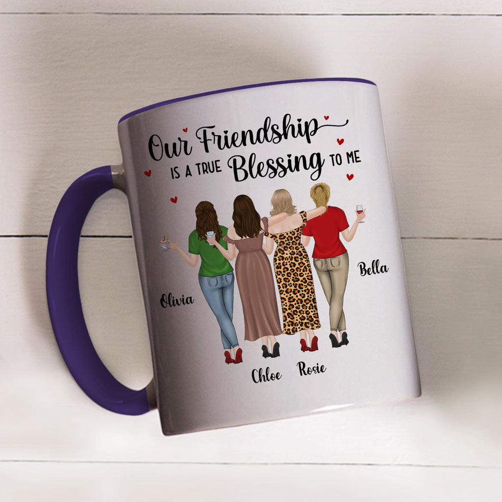 Custom Best Friend, Christmas & Birthday Friendship Keepsake Gift • Blessing To Me - Personalized Accent Mug