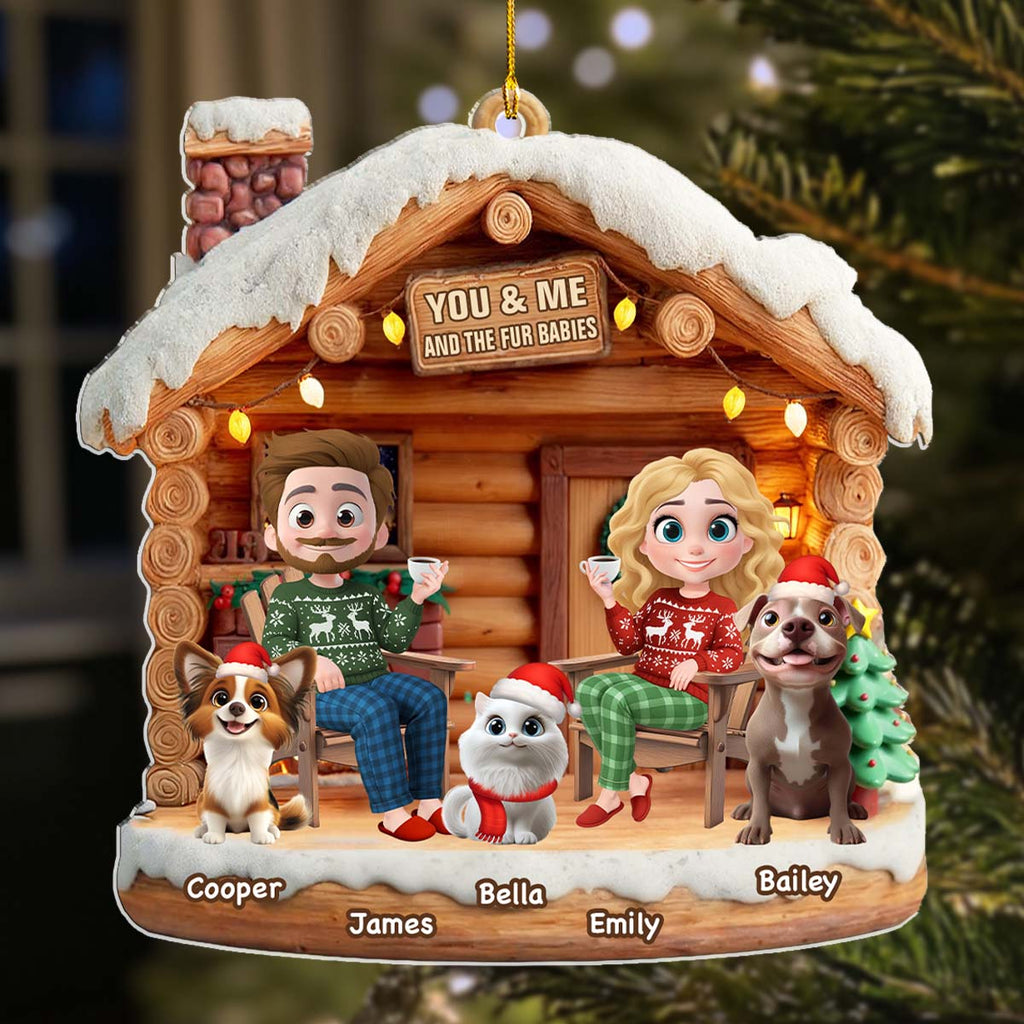 Custom Keepsake Christmas Ornament •  Have A Chat With Them - Personalized 3D Effect Acrylic Ornament