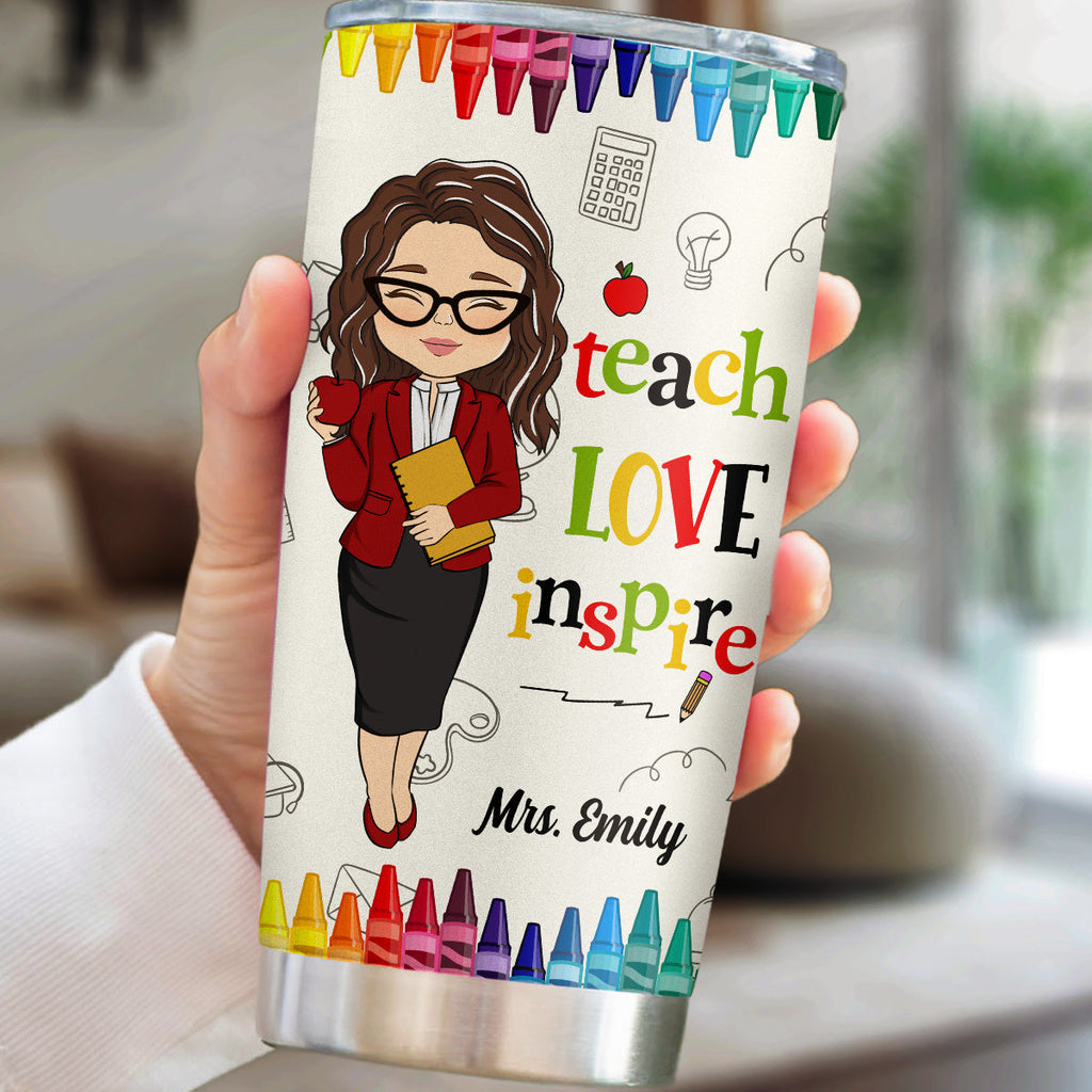 Teacher Nutrition Facts - Personalized Tumbler
