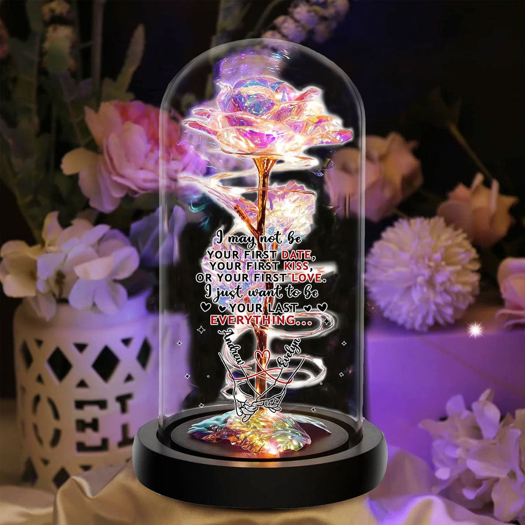 Your Last Everything - Personalized Sparkly Rose