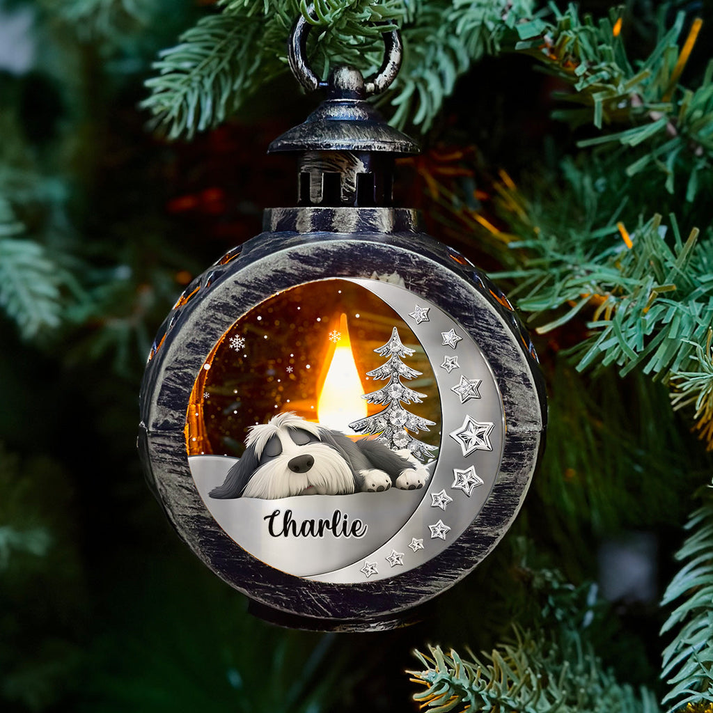 Custom Memorial Christmas Night Light, Remembrance Gifts • Beside You - Personalized 3D Effect Christmas Lantern