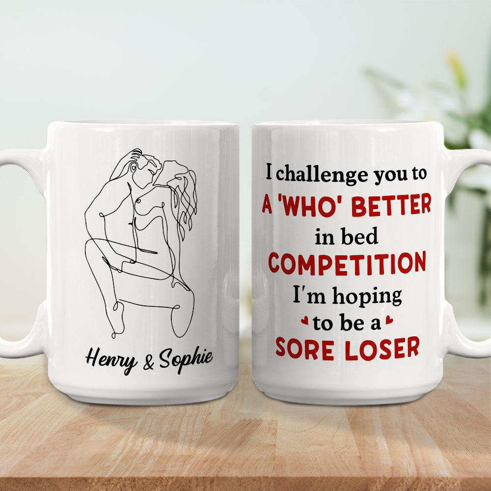 Custom Anniversary Keepsake Gifts For Couple • I Challenge You - Personalized Coffee Mug