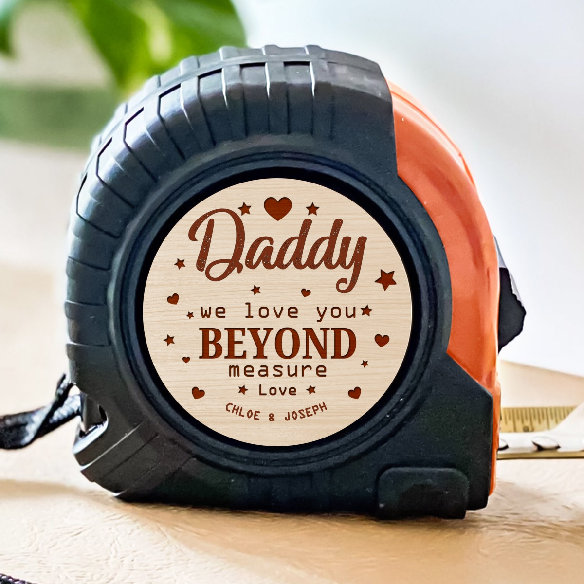 We Love You Beyond Measure Dad - Personalized Tape Measure