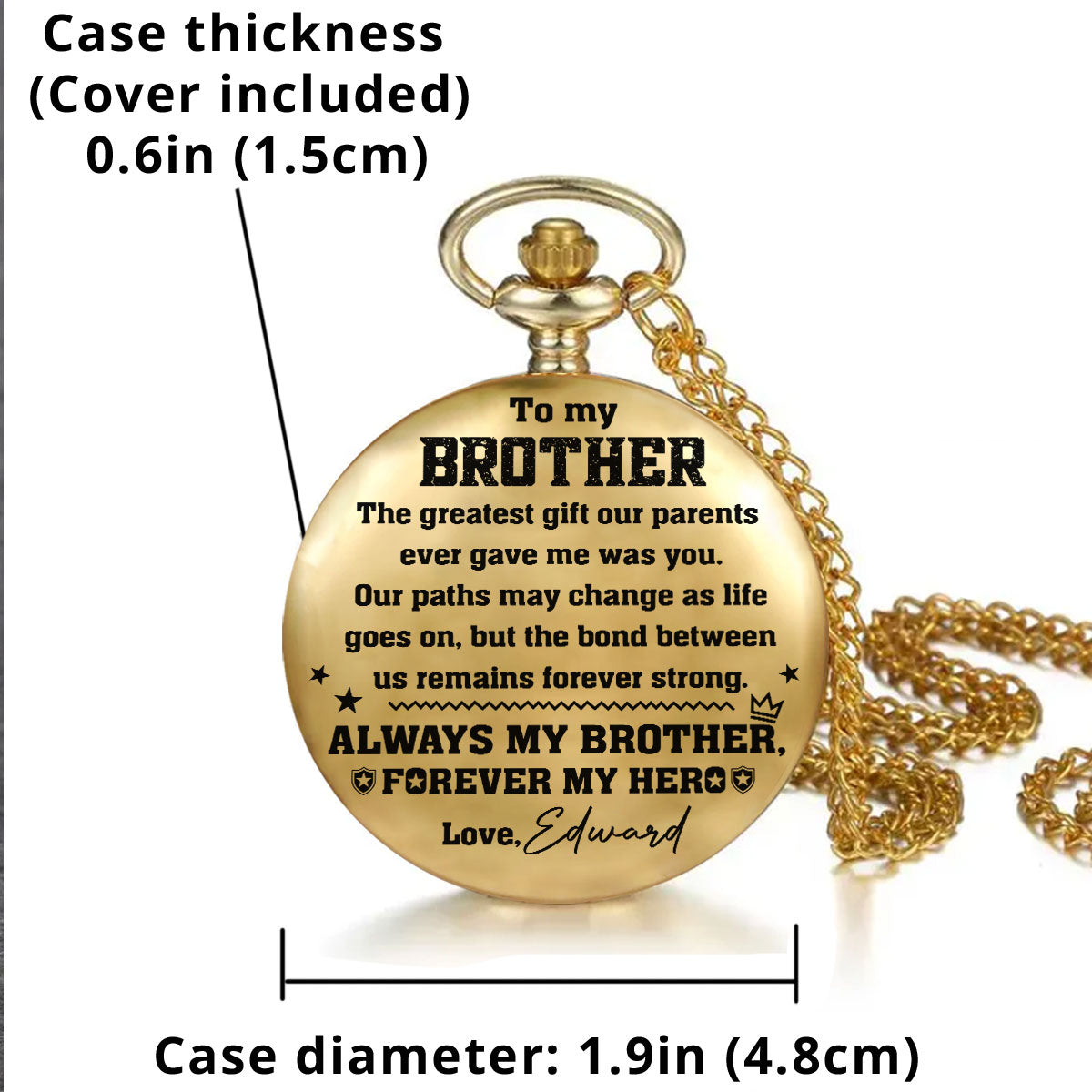 A Bond That Never Fades - Personalized Pocket Watch