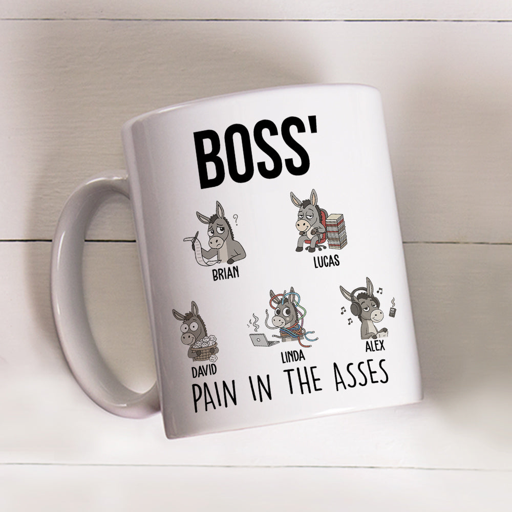Custom Coworker, Christmas & Birthday Team Appreciation Gift • Funny Donkey Office Team - Personalized Coffee Mug