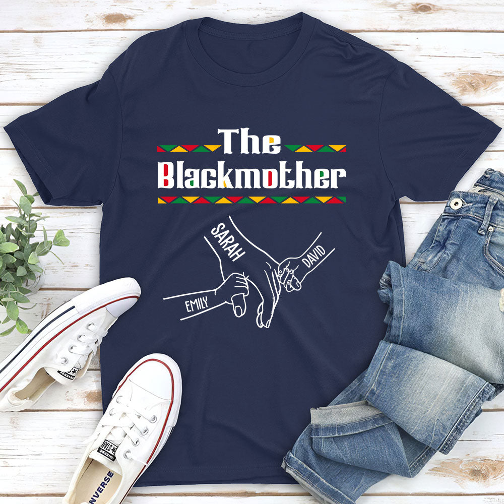 Custom Mother's Day Gift for Mom & Grandma • The Blackmother - Personalized Shirt - Long Sleeve