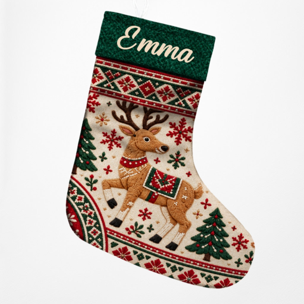 Snowman Family - Personalized Christmas Stocking