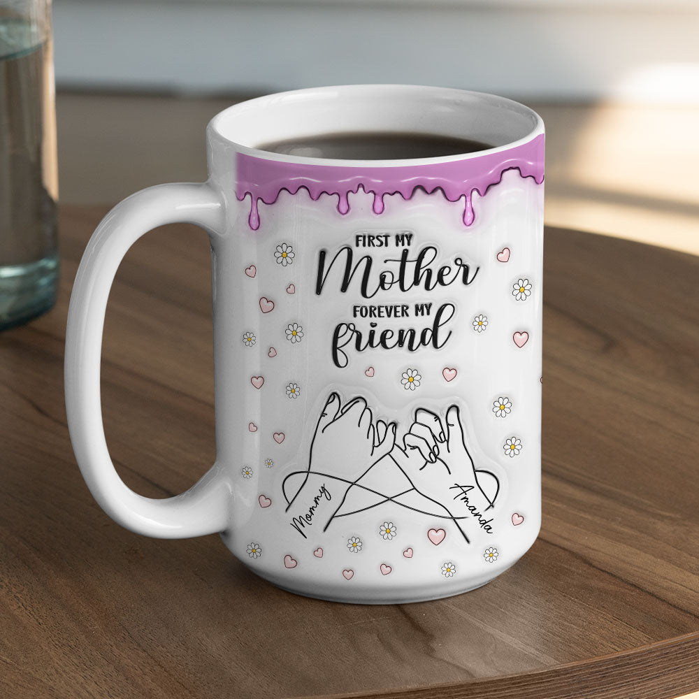 Custom Christmas & Birthday Gift for Daughter • Forever My Friend - Personalized 3D Inflated Effect Mug
