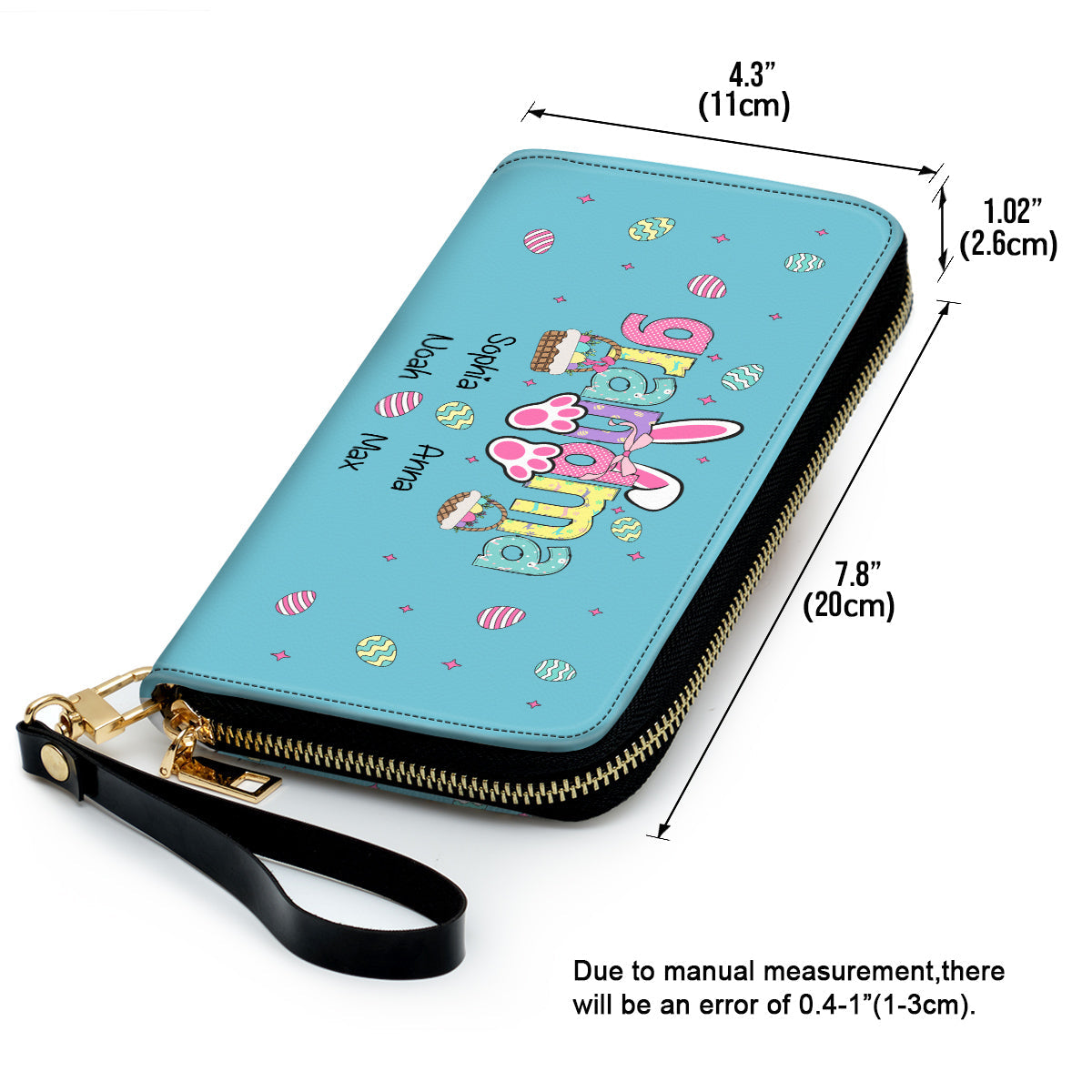 The Heart Of Grandma Is Pure Gold - Personalized Leather Wallet