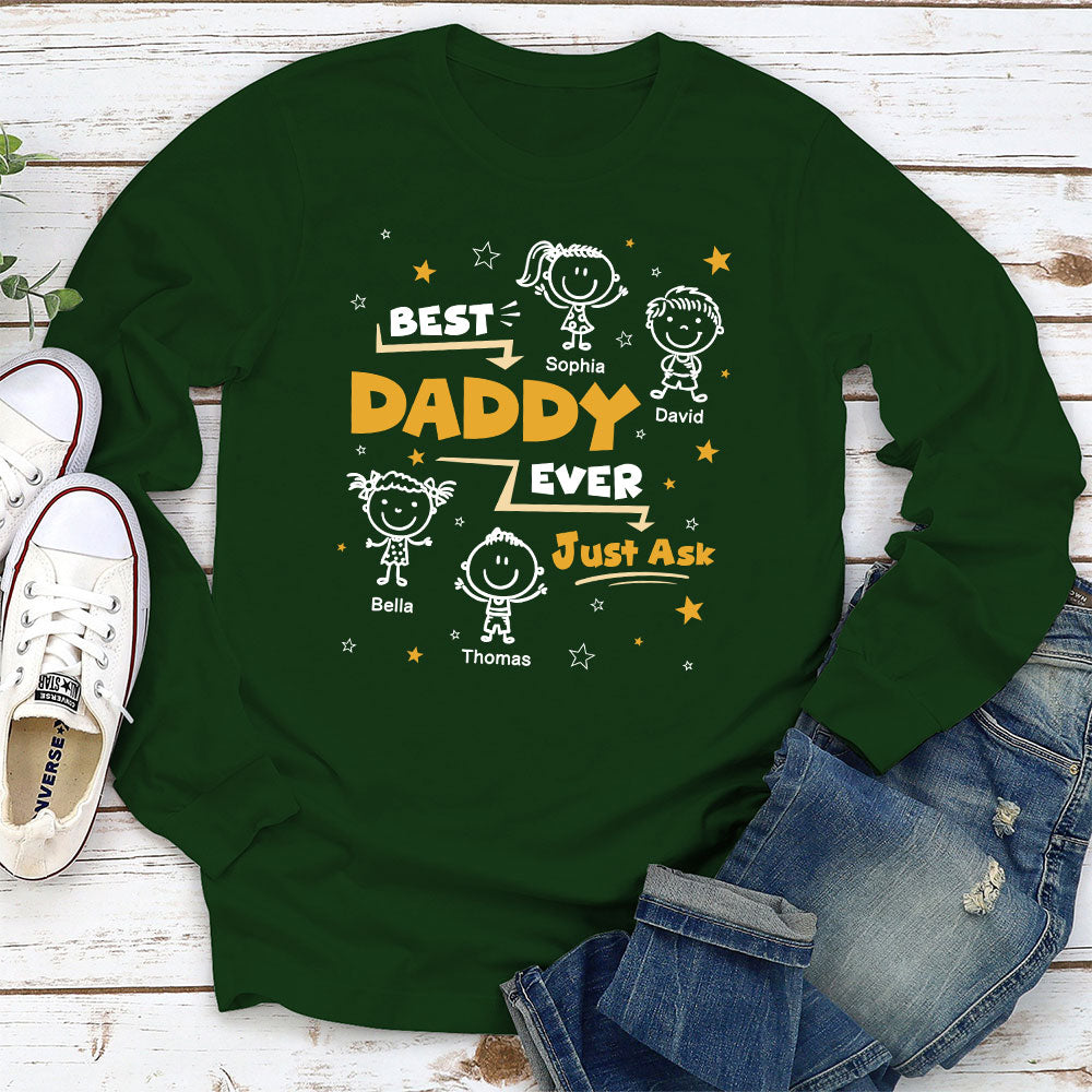 Custom Father's Day, Special Gift for Dad & Grandpa • Ask My Child - Personalized Shirt