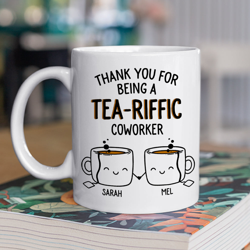 Custom Coworker, Christmas & Birthday Team Appreciation Gift • Teariffic Coworker - Personalized Coffee Mug