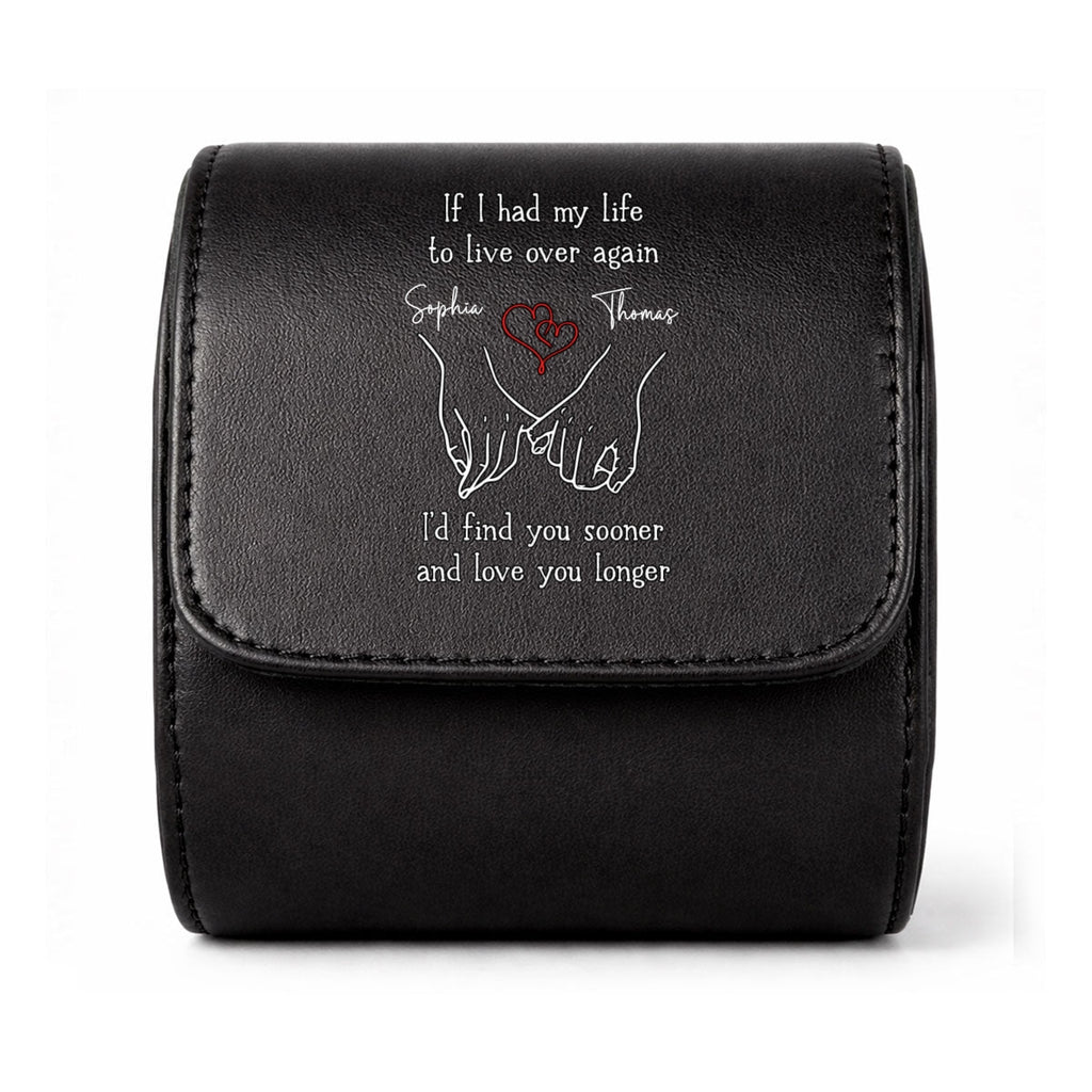 Love You Longer - Personalized Leather Watch Case