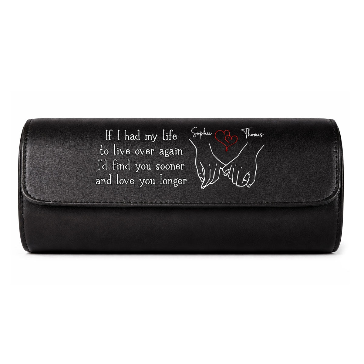Love You Longer - Personalized Leather Watch Case