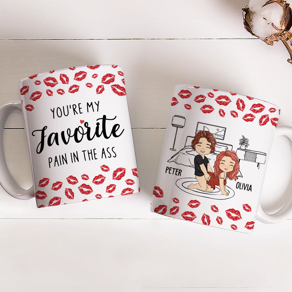Custom Anniversary Keepsake Gifts For Couple • My Favourite Pain Husband - Personalized Mug