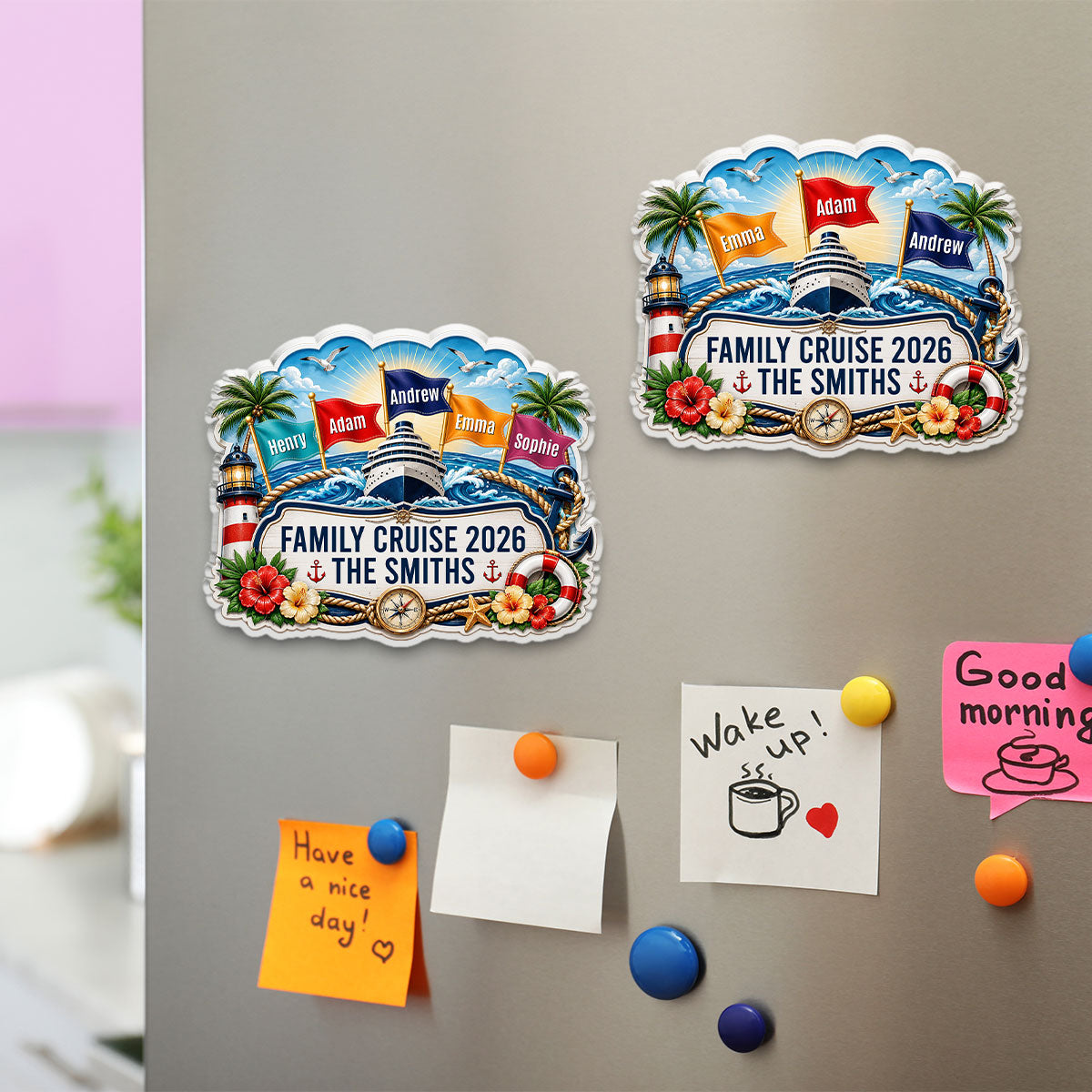 Family Cruise - Personalized Acrylic Magnet