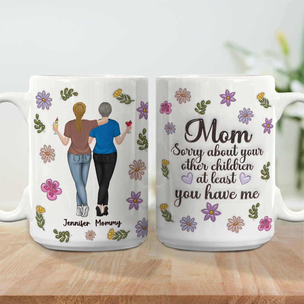 Custom Christmas & Birthday Gift for Mom • Sorry Mom Mum - Personalized 3D Inflated Effect Mug