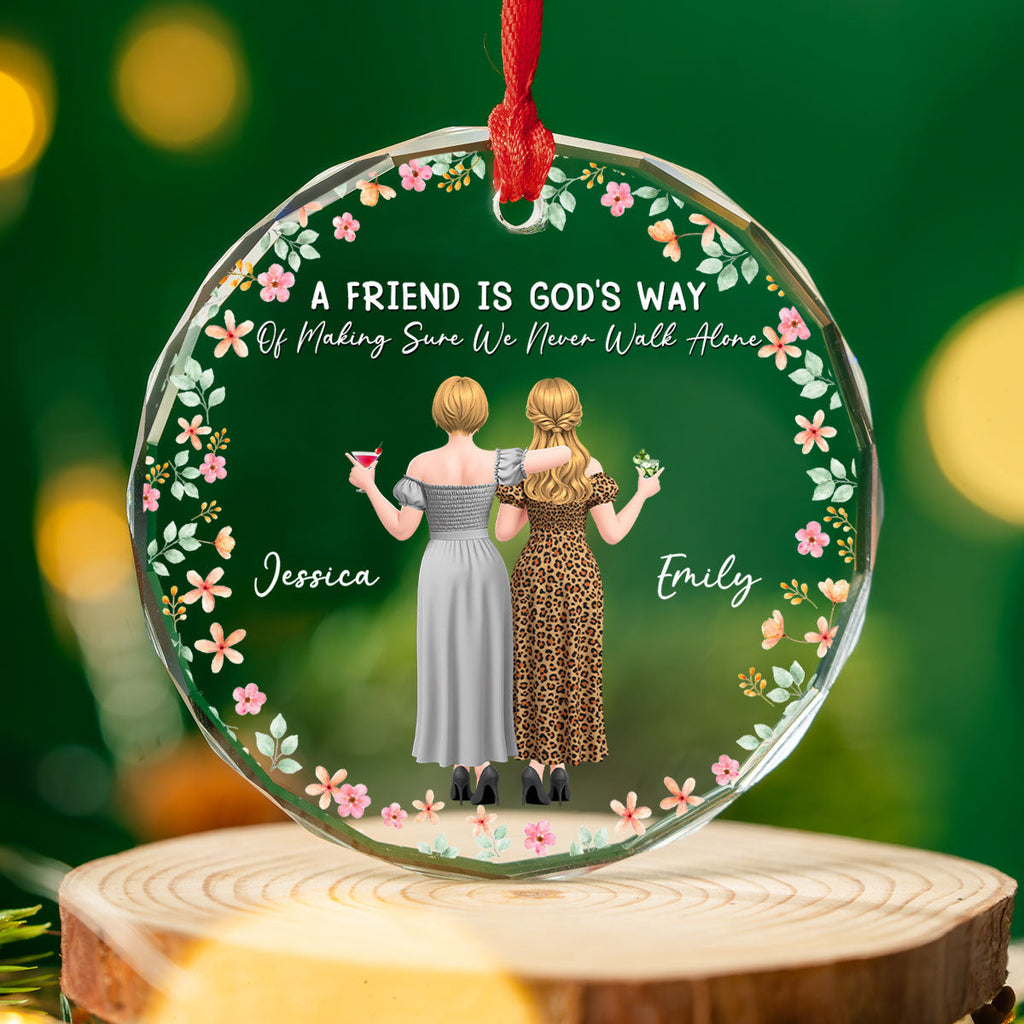 Custom Keepsake Christmas Ornament •  By Us As Us - Personalized Glass Ornament
