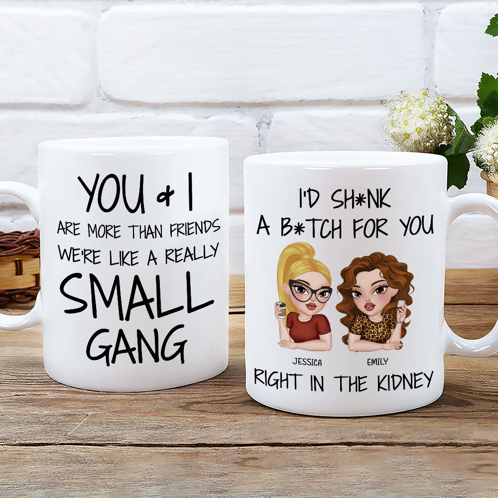 Custom Best Friend, Christmas & Birthday Friendship Keepsake Gift • Partners In Crime For Life - Personalized Coffee Mug