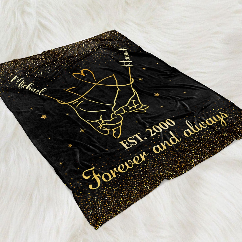 Forever And Always - Personalized Fleece Blanket