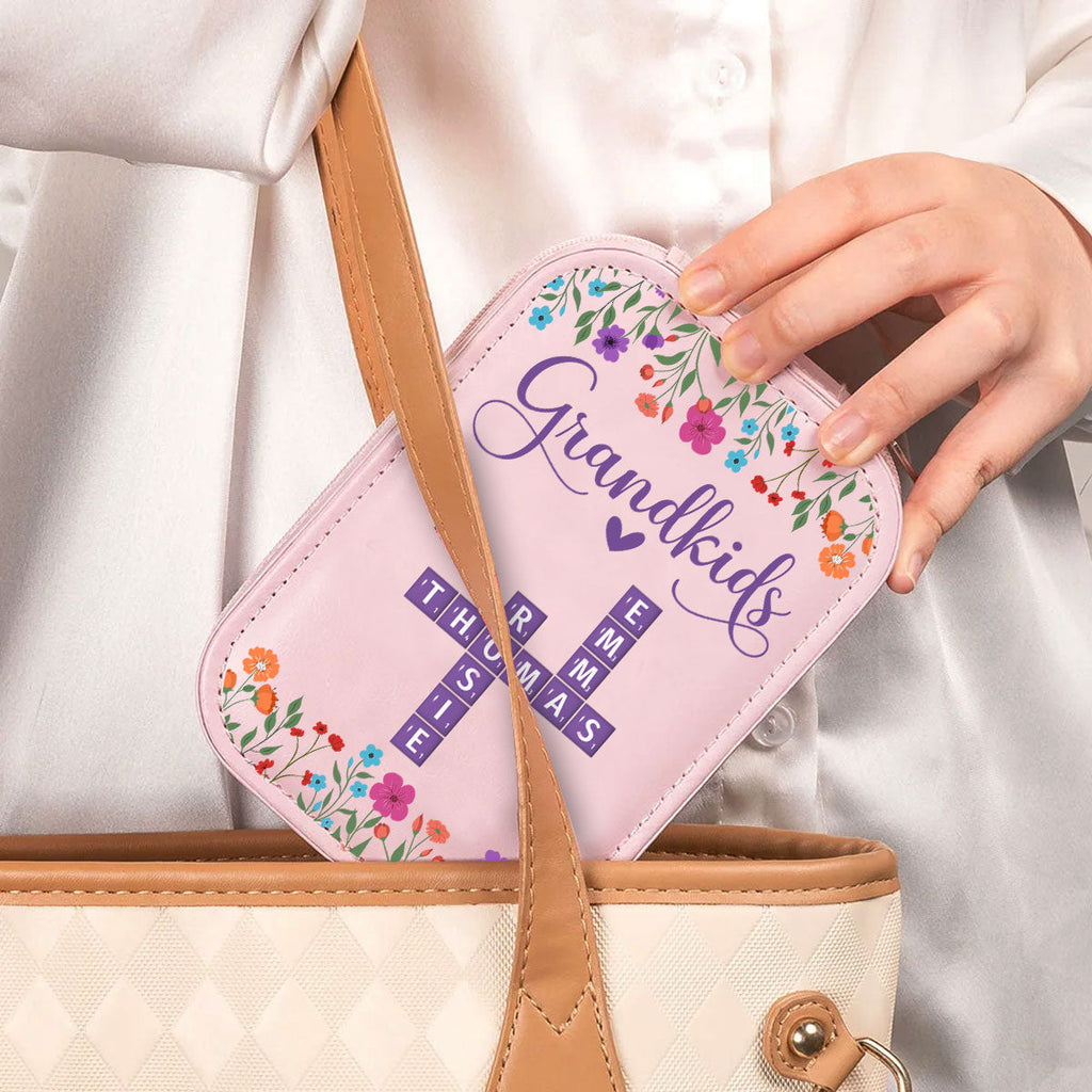 Love Grandkids - Personalized Jewelry Box With LED Mirror