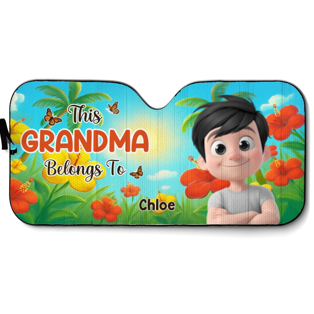 Grandkids Summertime - Personalized Car Sunshade