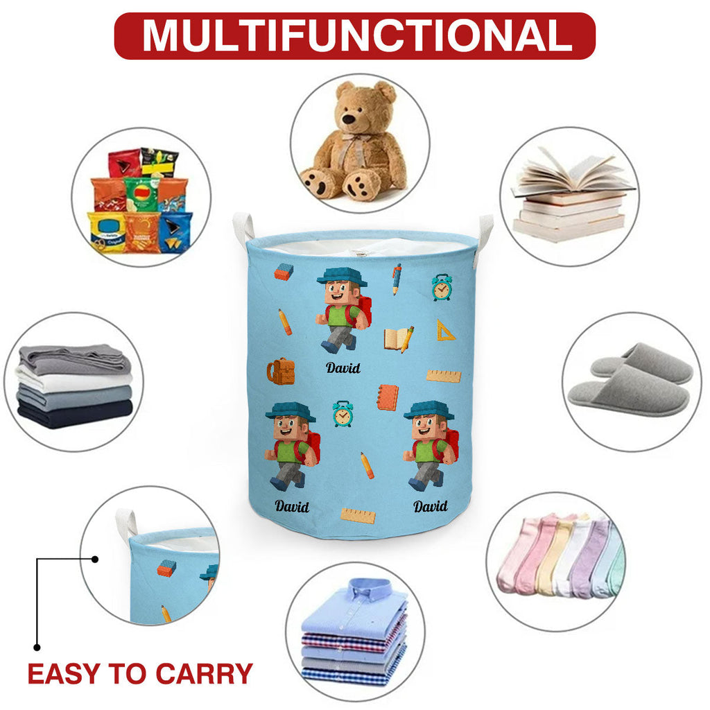 School Time - Personalized Basket