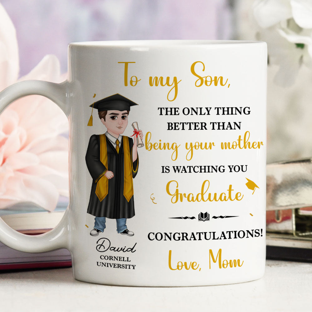 Custom Christmas & Birthday Keepsake Gift • To My Daughter Son Graduation - Personalized Coffee Mug