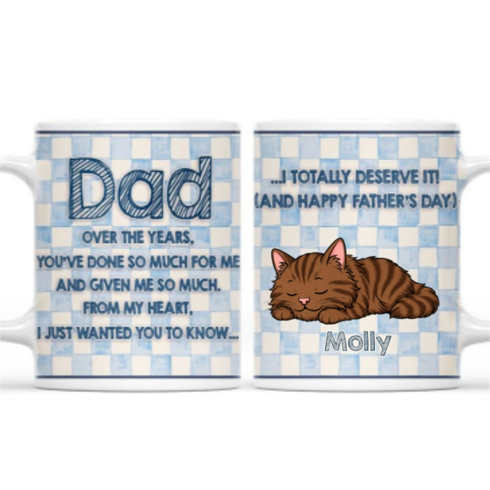Custom Christmas & Birthday Keepsake Gift • Surprise Dad You Got Us - Personalized Coffee Mug