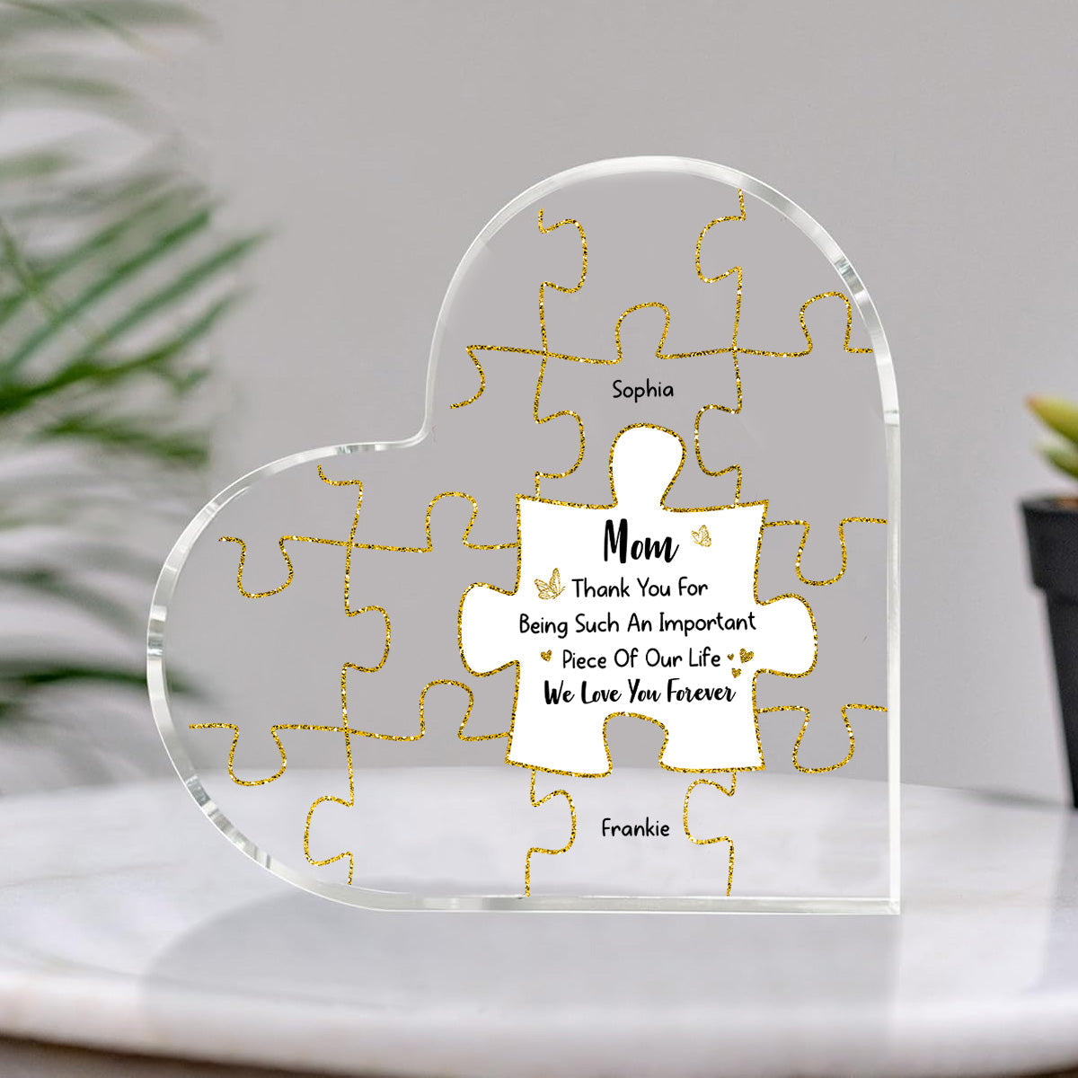 Custom Mother's Day Decor, Gift for Mom & Grandma • We Love You Forever - Personalized Acrylic Plaque
