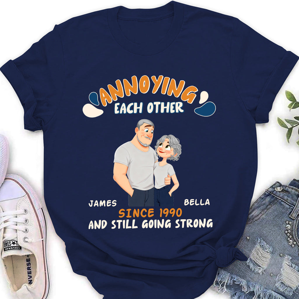 Custom Anniversary Keepsake Gifts For Couple • Caricature Love Couple - Personalized Shirt