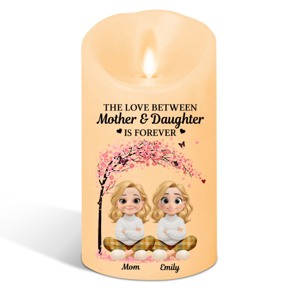 Love Between Us Lasts Forever - Personalized LED Candle