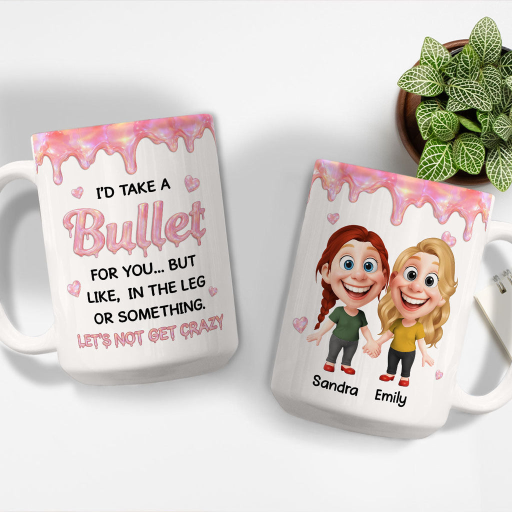 Custom Best Friend, Christmas & Birthday Friendship Keepsake Gift • Take A Fall Just For You - Personalized 3D Inflated Effect Mug
