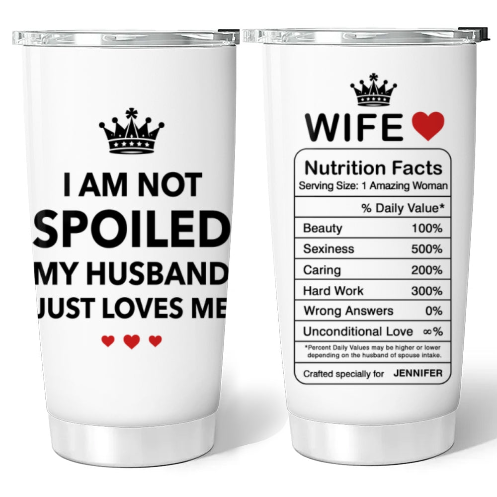 I Am Not Spoiled - Personalized Tumbler