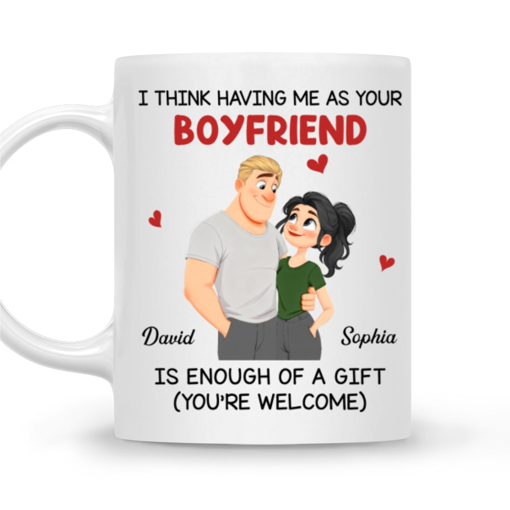 Custom Anniversary Keepsake Gifts For Couple • Your Gift Is Me Today - Personalized Coffee Mug