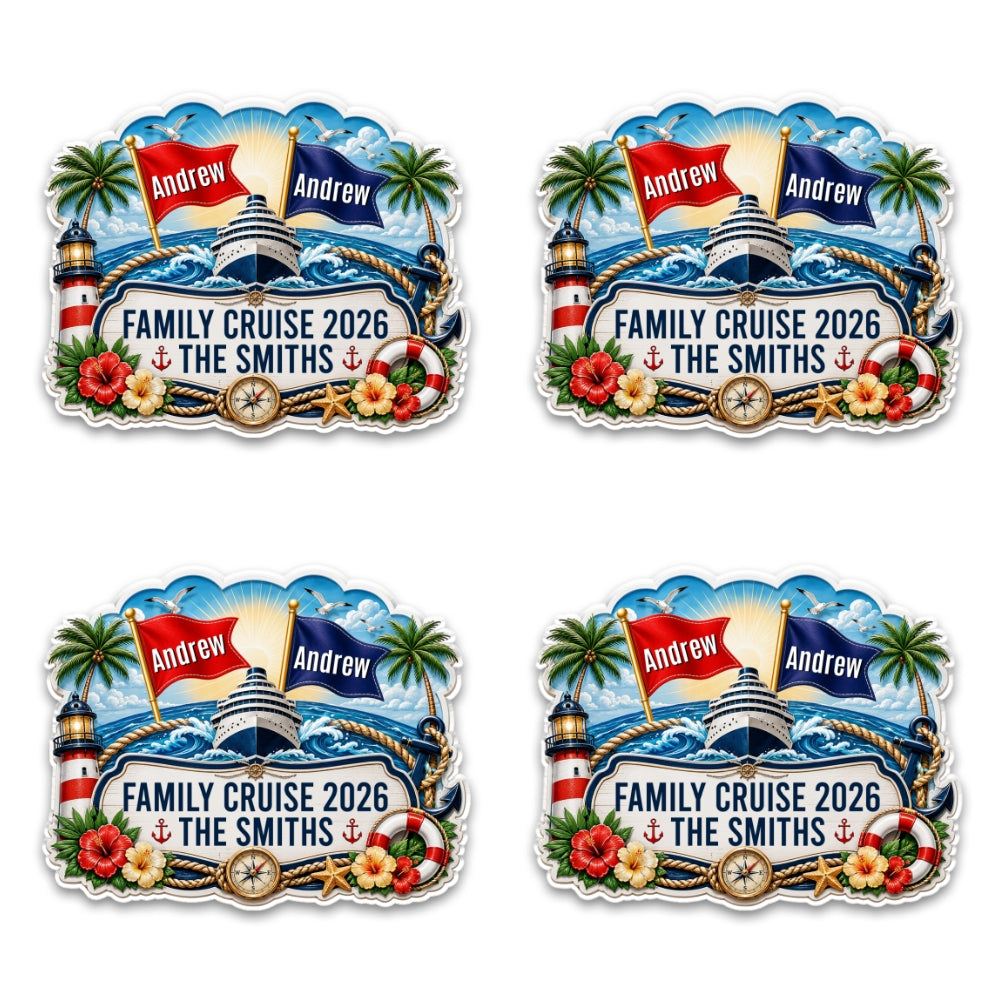 Family Cruise - Personalized Acrylic Magnet