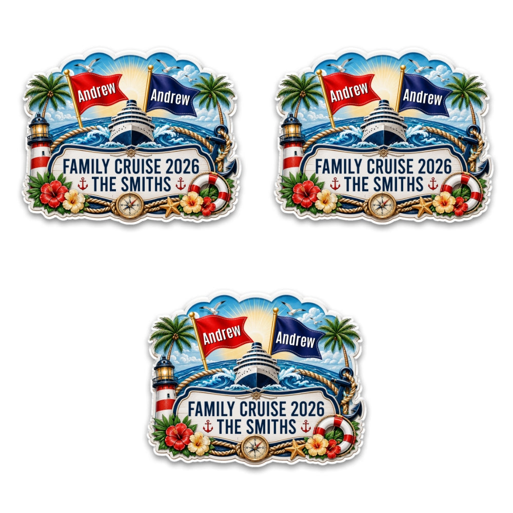 Family Cruise - Personalized Acrylic Magnet