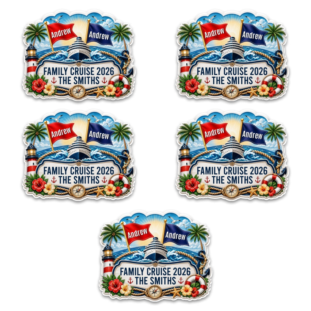 Family Cruise - Personalized Acrylic Magnet