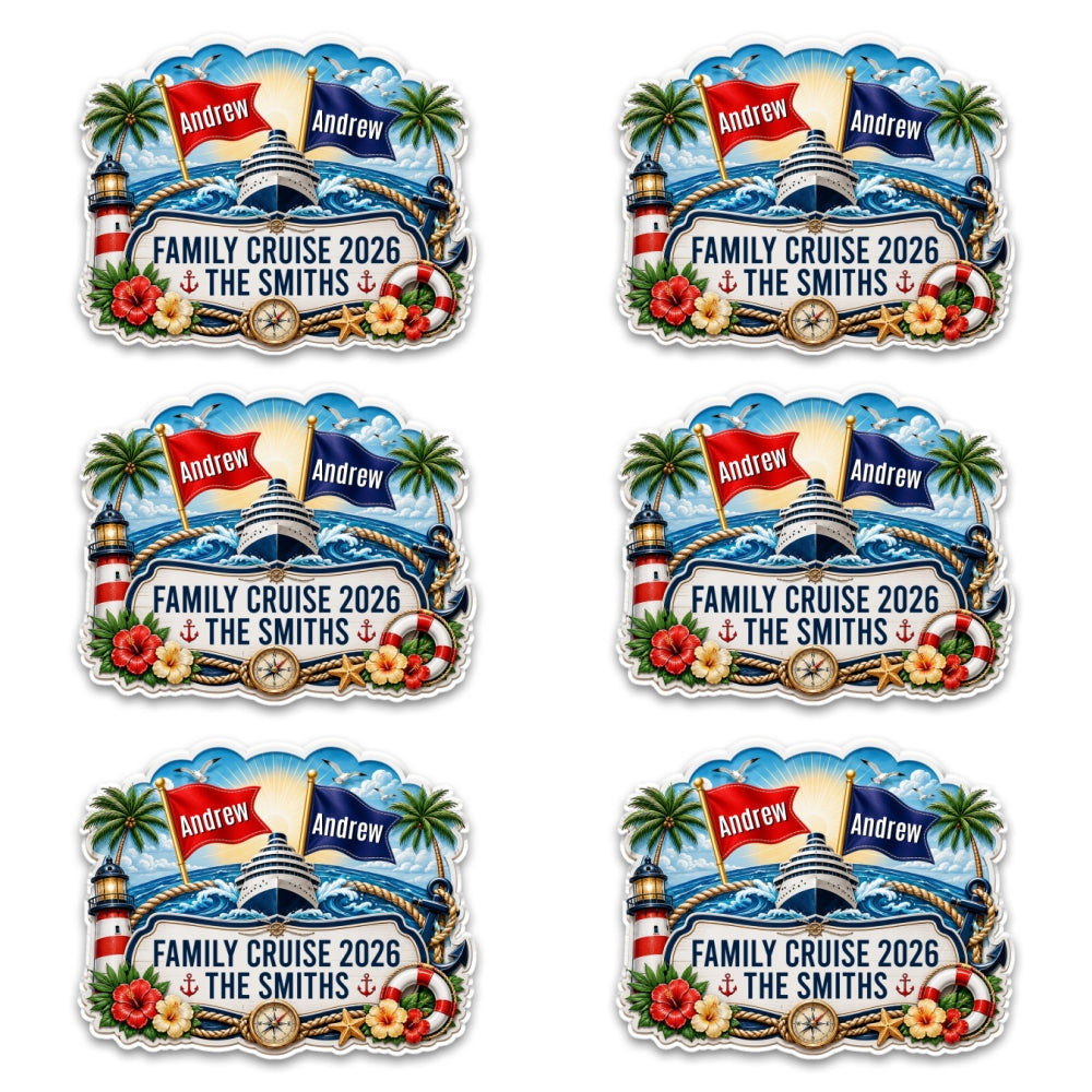 Family Cruise - Personalized Acrylic Magnet